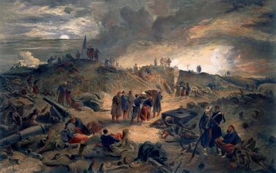 マラコフのインテリア、「東の戦争の座席」のパブ。ポール・ウント・ドミニク・コルナギウント社、1856年